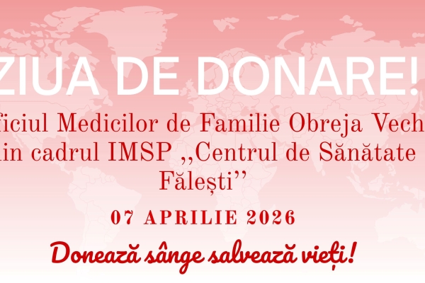 DONARE de SÂNGE, 06-04-2026