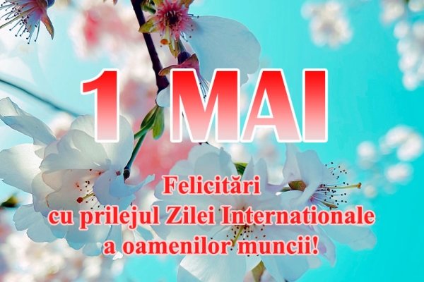 Mesaj de felicitare cu prilejul zilei internaționale a solidarității oamenilor muncii