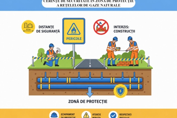 CERINȚE DE SECURITATE ÎN ZONA DE PROTECȚIE A REȚELELOR DE GAZE NATURALE 