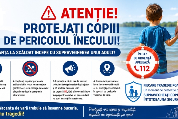 Protejați copiii în sezonul estival!