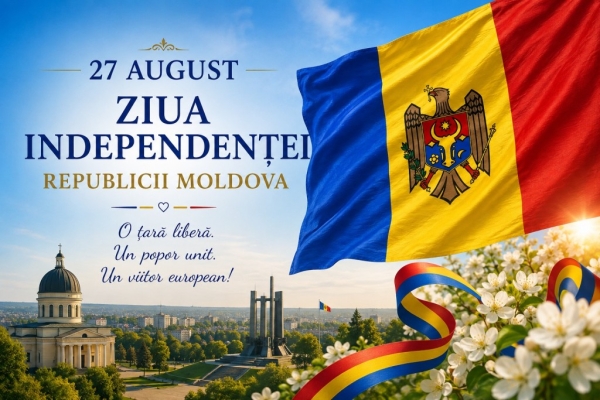 La mulți ani, Republica Moldova! Ziua Independenței – 27 August
