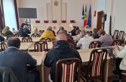 Ședința de lucru cu specialiștii în relații funciare și cadastru din primăriile raionului 