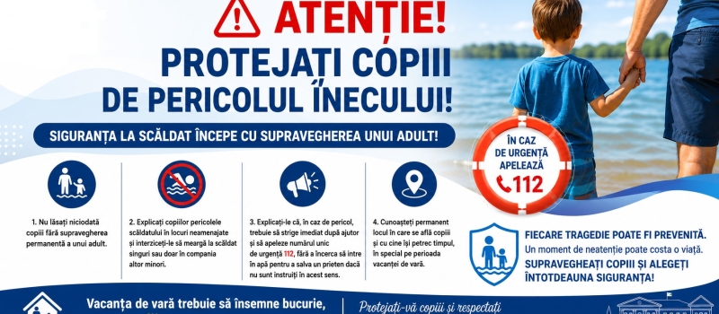 Protejați copiii în sezonul estival!