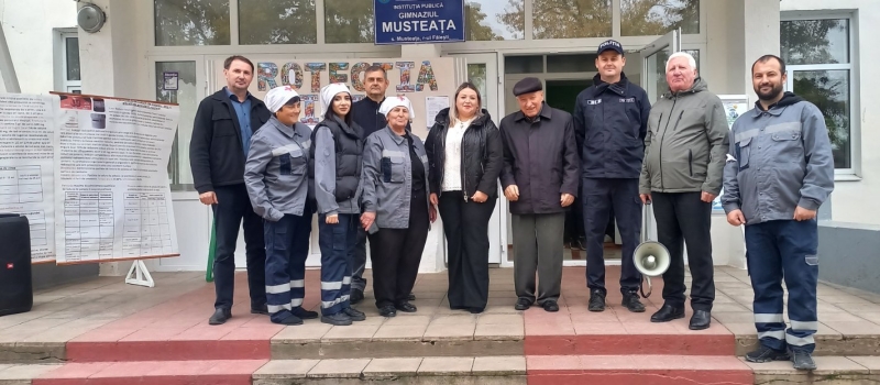Aplicații la Protecția civilă în satul Musteața
