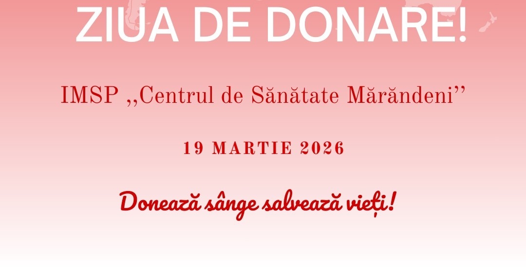 Donează sânge, salvează vieți!