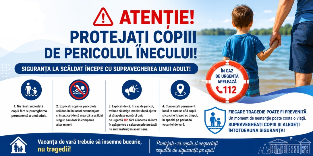 Protejați copiii în sezonul estival!