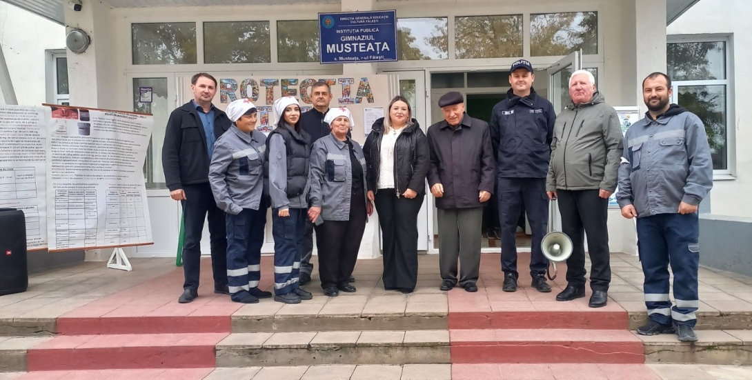 Aplicații la Protecția civilă în satul Musteața